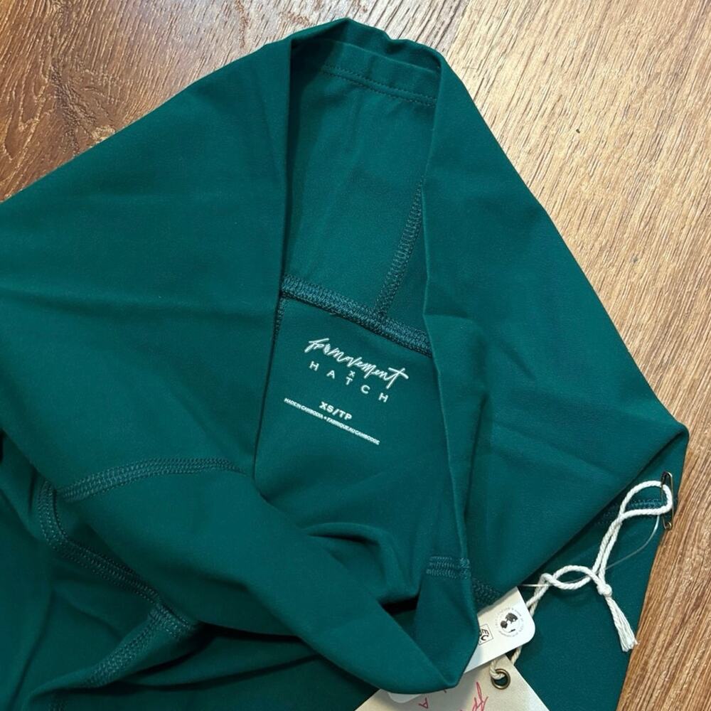 NWT Free People Movement x Hatch Never Better Maternity Leggings Green Size XS - Picture 5 of 7